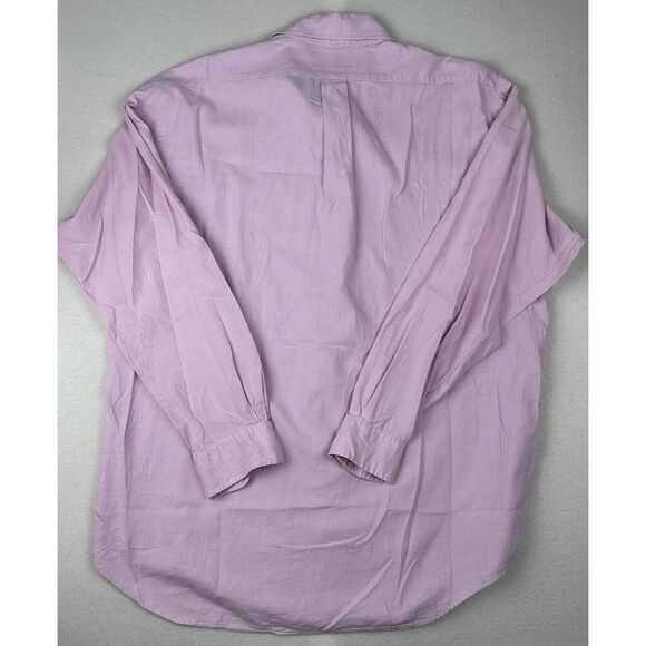 Ralph Lauren Mens Large Pink White Houndstooth Blake Button Down Long Sleeve - Picture 4 of 7